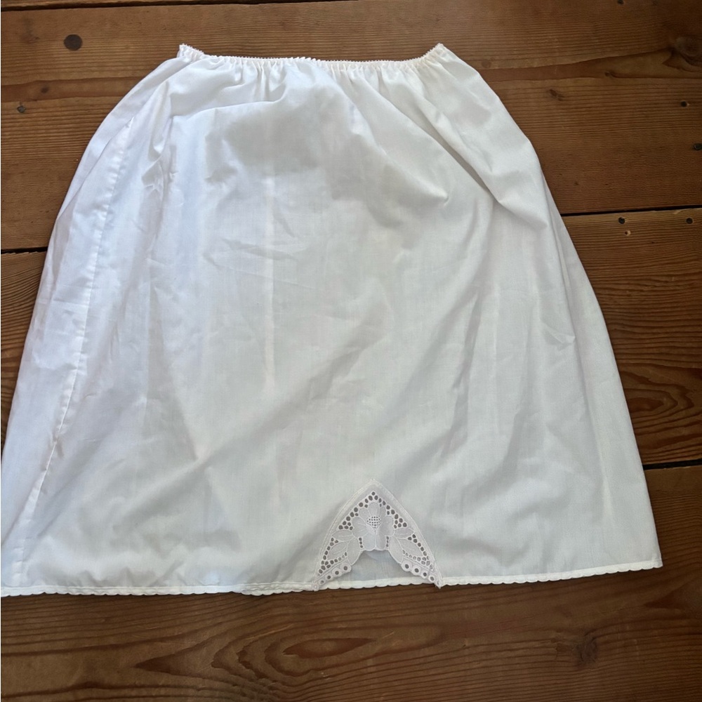 Vintage White Women's Slip Skirt